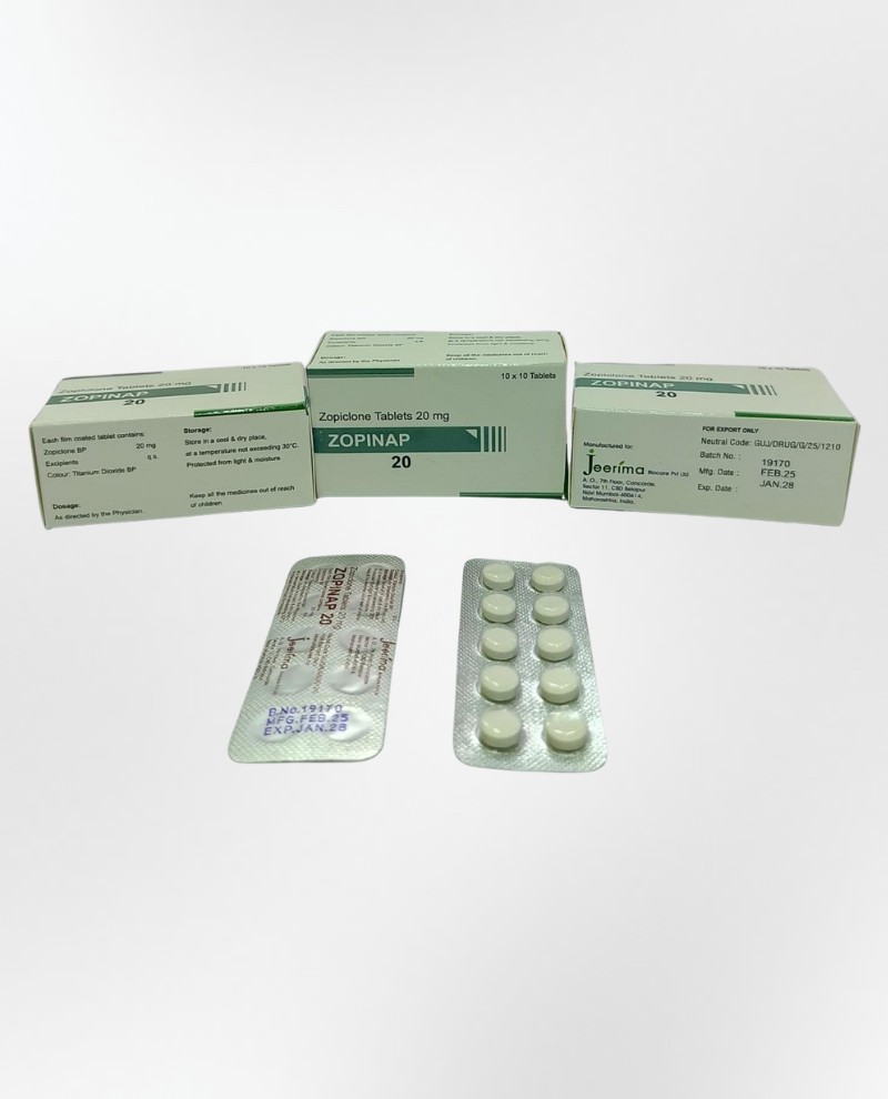 Zopinap 20 (Zopiclone tablets 20 mg) (2)